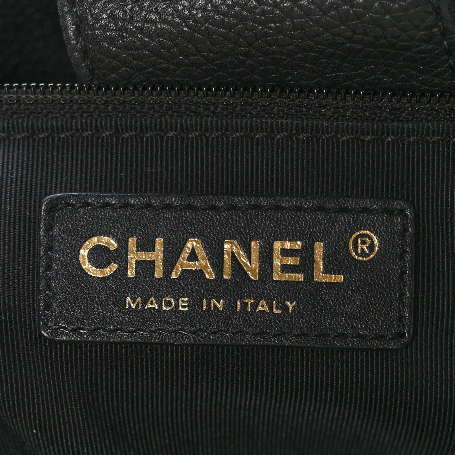 Chanel Calfskin Cerf Executive Shopper Tote Black 6 of 11