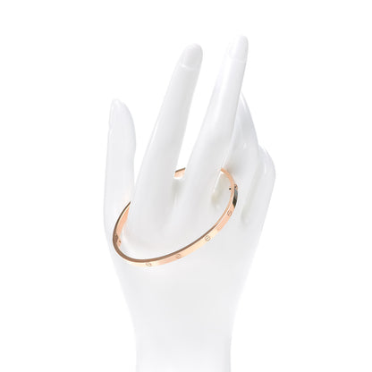 Cartier 18K Pink Gold Small LOVE Bracelet 19 2 of 7