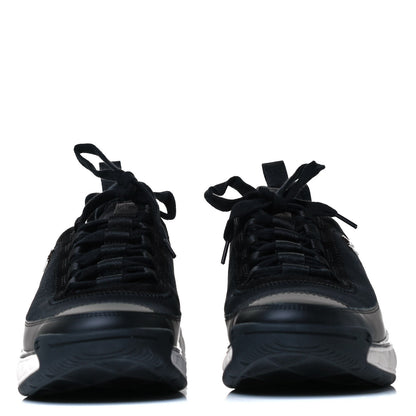 Chanel Velvet Calfskin Mixed Fibers CC Sneakers 41 Black 3 of 7