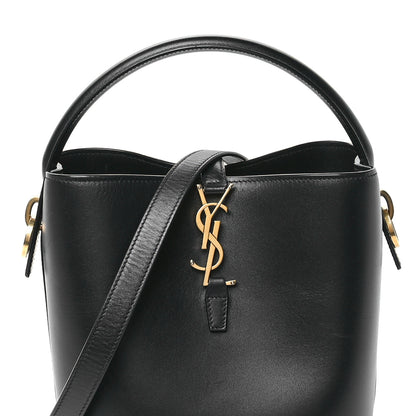 Saint Laurent Shiny Calfskin Le 37 Mini Bucket Bag Black 8 of 10