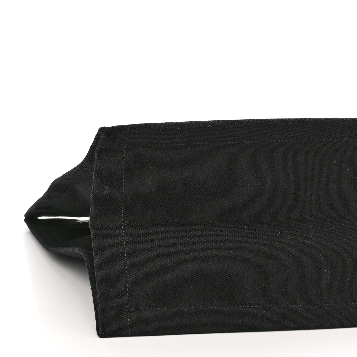 Saint Laurent Linen Calfskin Rive Gauche Tote Black 8 of 11