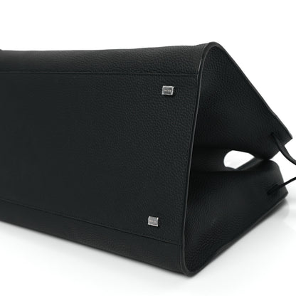The Row Matte Grained Calfskin Soft Margaux 15 Black 9 of 10
