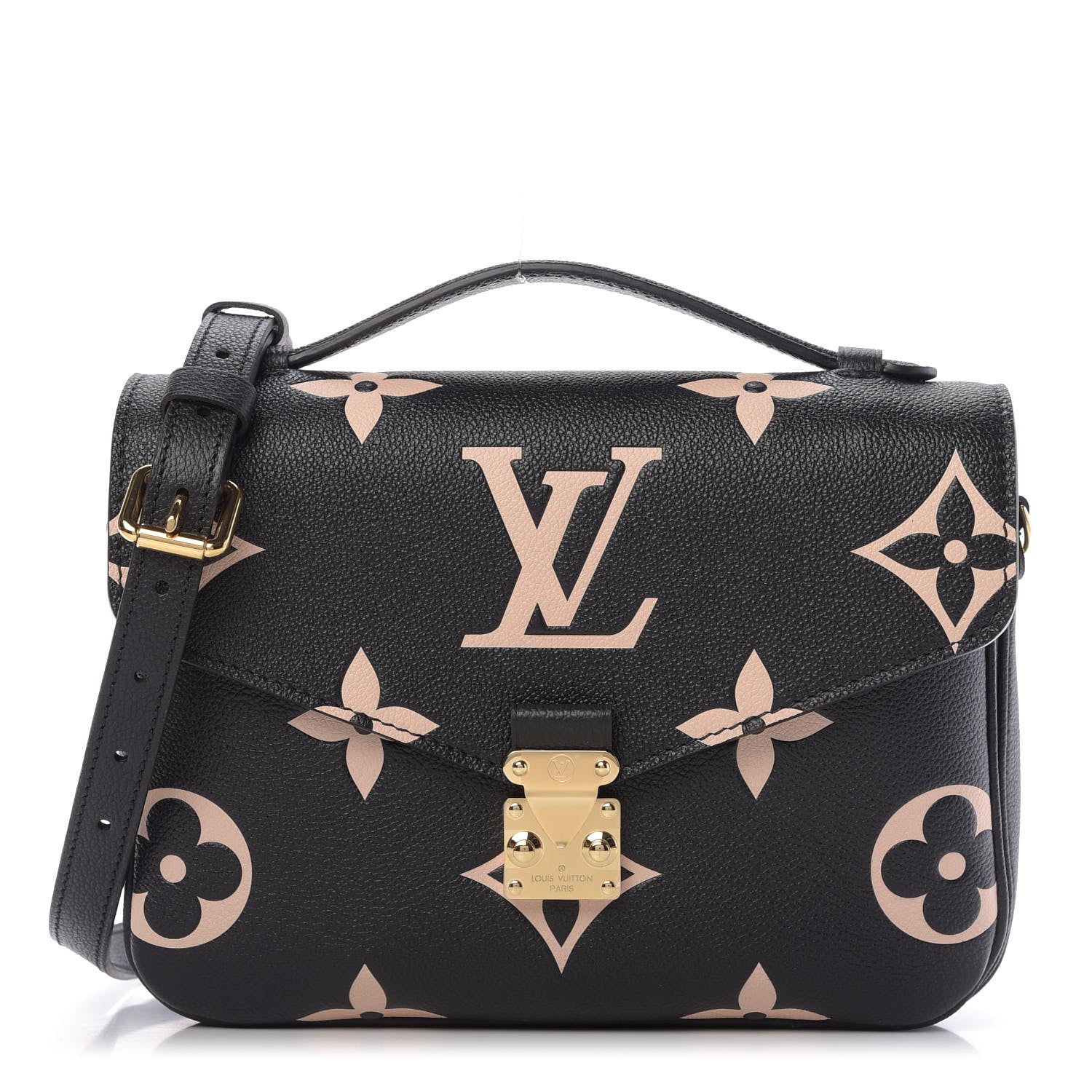 Louis Vuitton Empreinte Monogram Giant Pochette Metis Black Beige 1 of 8