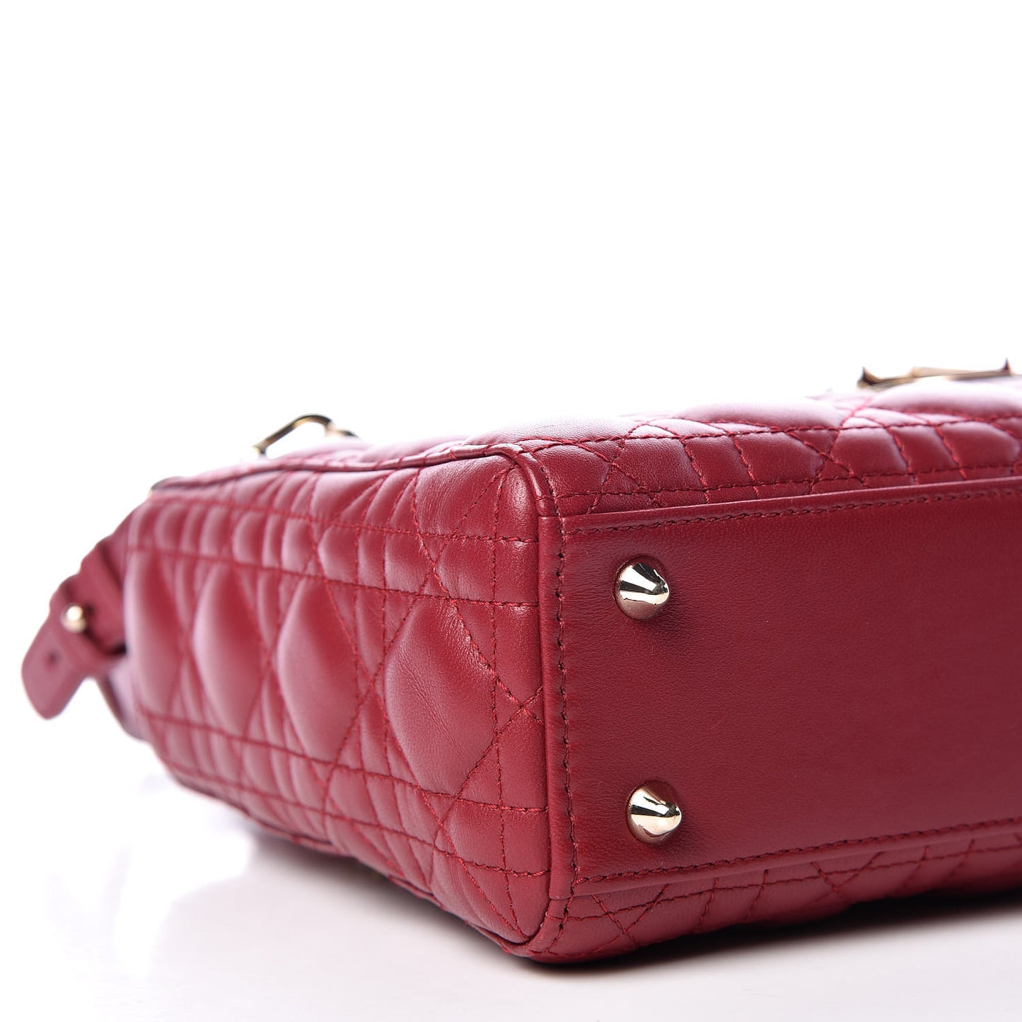 Lambskin Cannage Small My Lady Dior Red