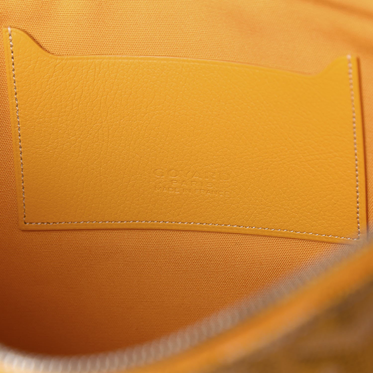 Goyard Goyardine Senat Pochette MM Yellow 13 of 18