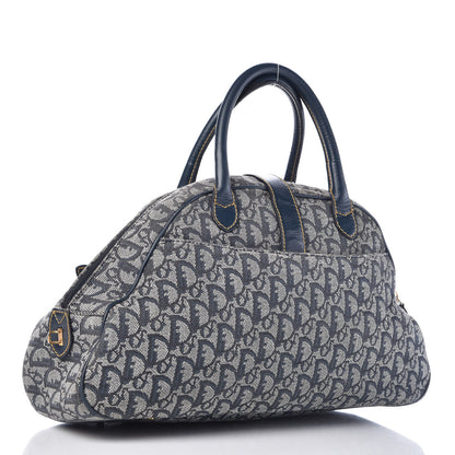 Christian Dior Monogram Saddle Bowler Navy 3 of 12