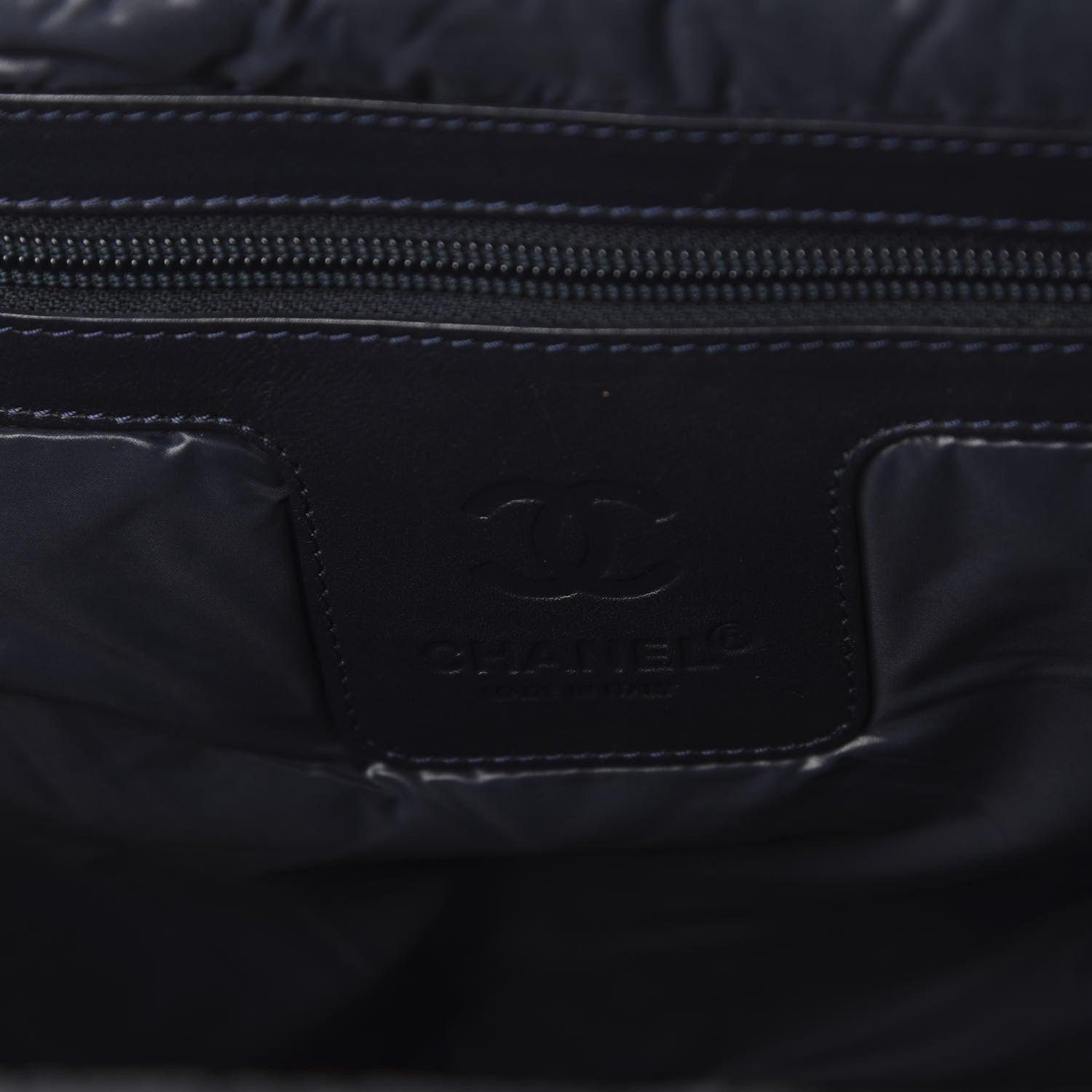 Chanel Nylon Quilted Coco Cocoon Bowler Grey 8 of 11