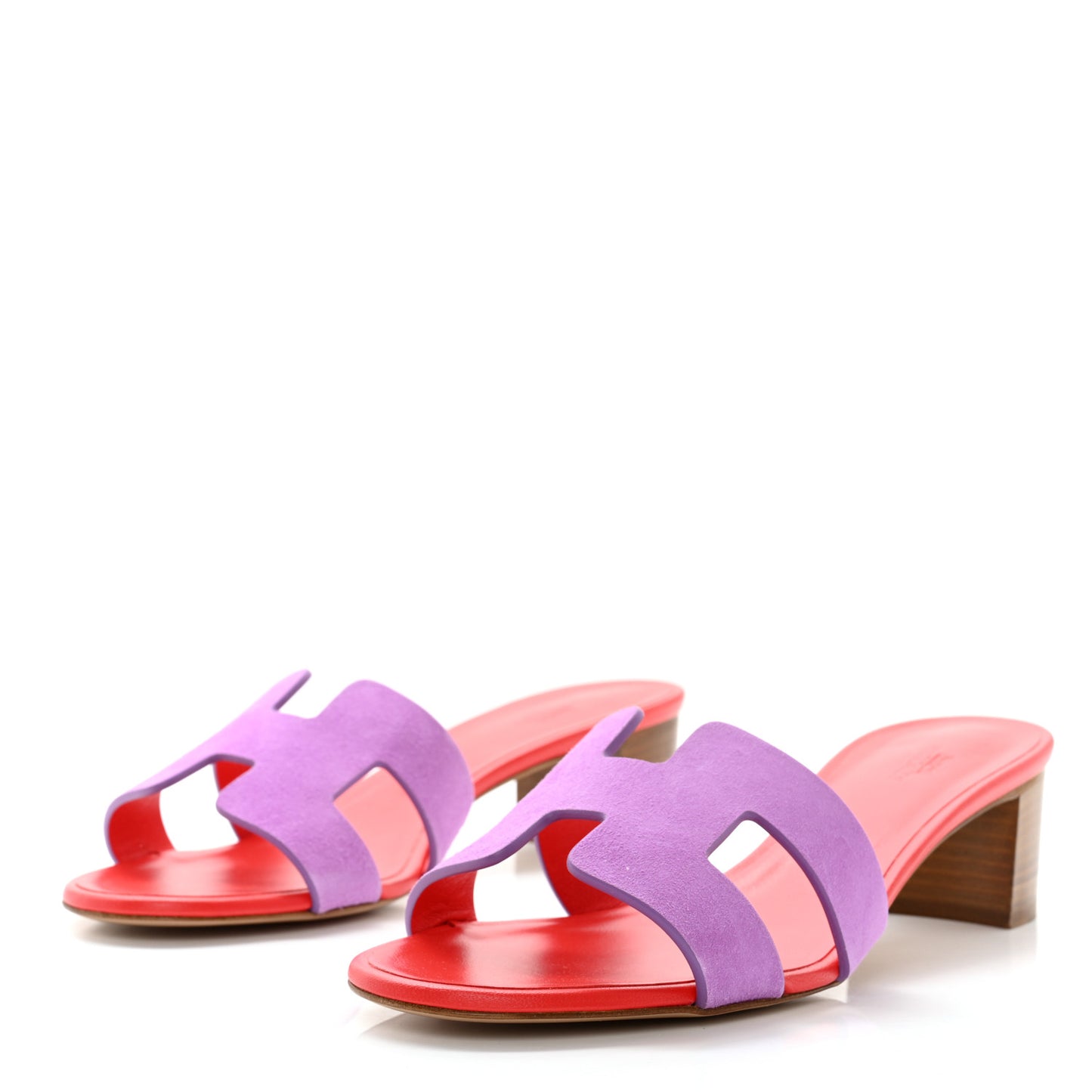 Suede Goatskin Oasis Sandals 39 Violet Parme