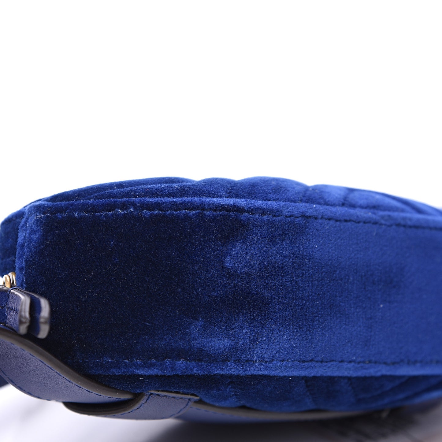 Velvet Matelasse GG Marmont Belt Bag 85 34 Cobalt Blue
