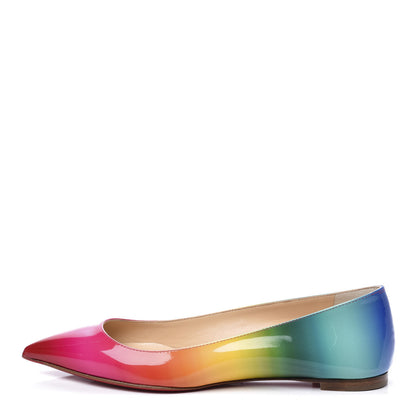Christian Louboutin Patent Rainbow Ballalla Flats 36 Multicolor 1 of 10