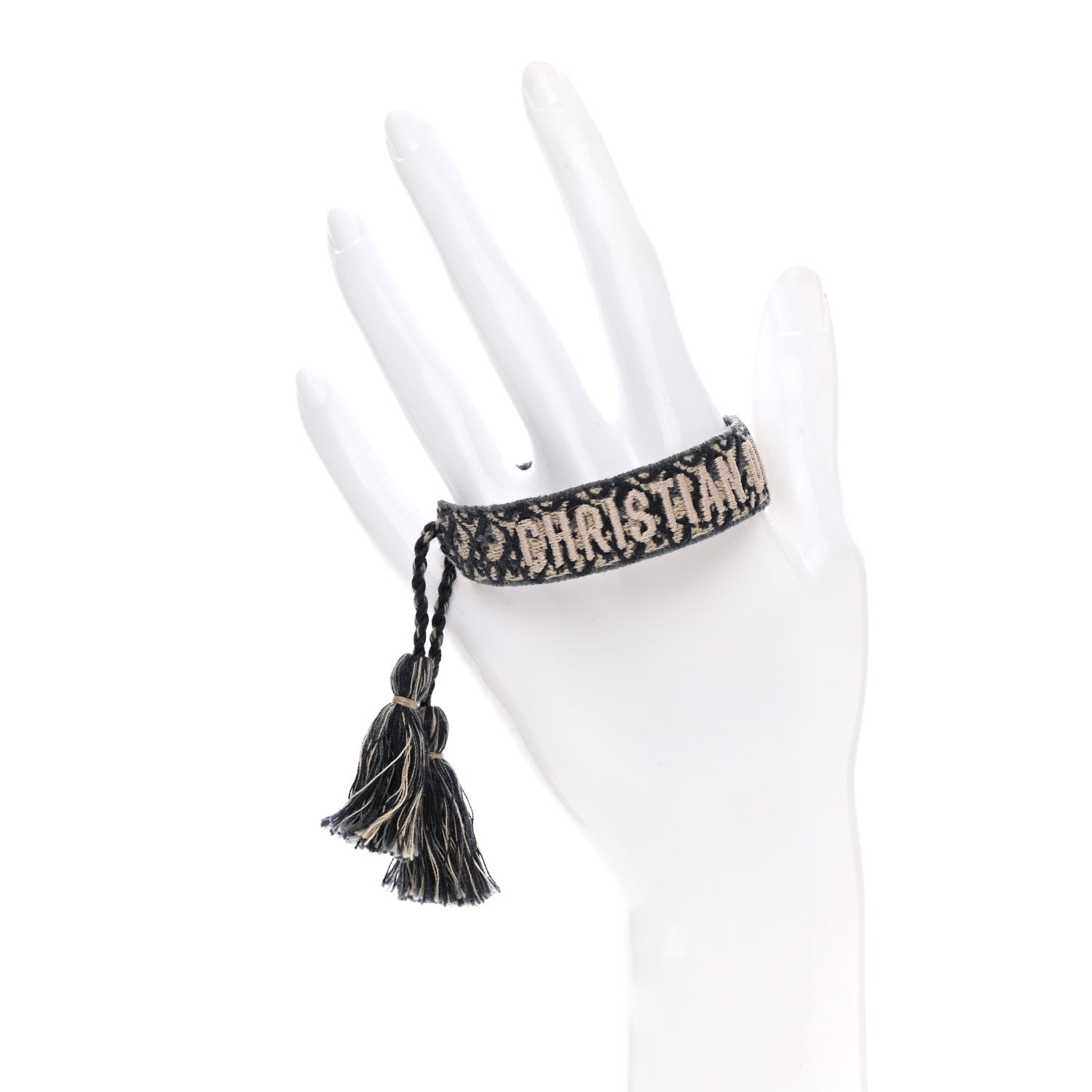Christian Dior Woven Cotton J'Adior Friendship Bracelet Navy 2 of 4