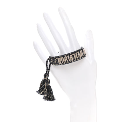 Christian Dior Woven Cotton J'Adior Friendship Bracelet Navy 2 of 4
