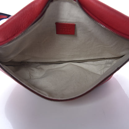 Gucci Grained Calfskin Logo Belt Bag Hibiscus Red 5 of 9