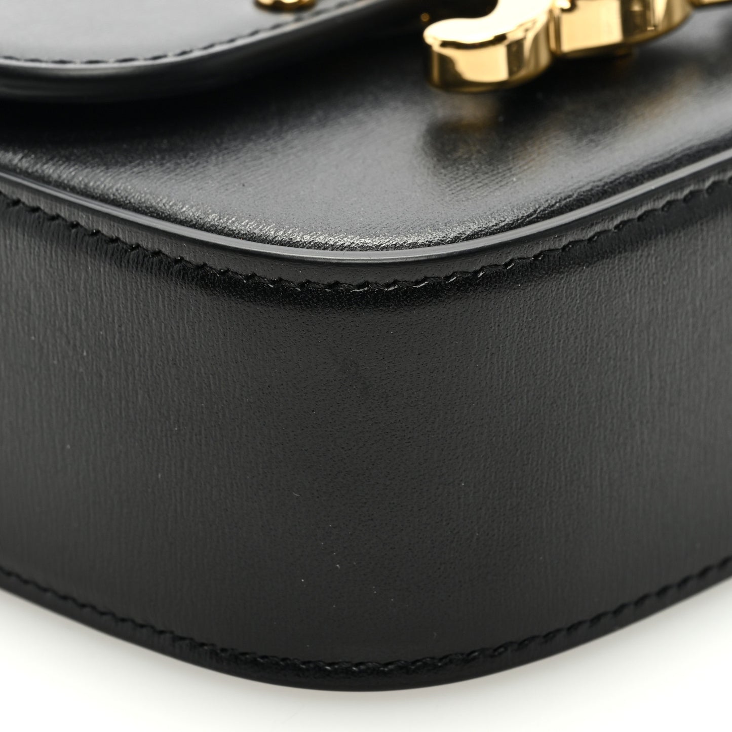 Shiny Calfskin Mini Triomphe Black