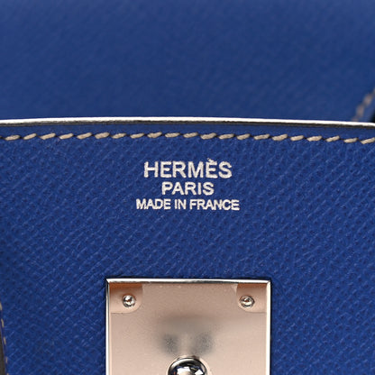 Hermes Epsom Candy Birkin 30 Bleu Electrique Mykonos 5 of 10