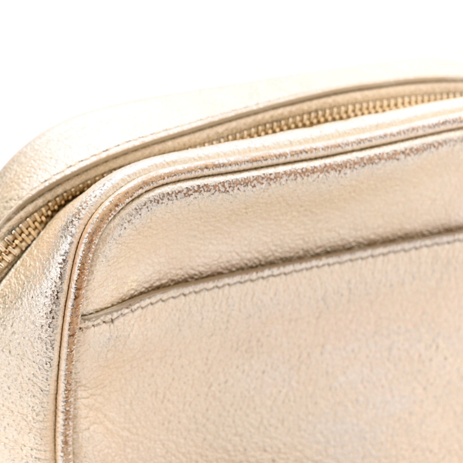 Saint Laurent Metallic Calfskin Monogram Blogger Bag Gold 12 of 13