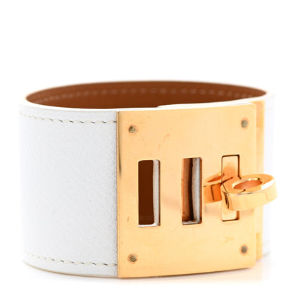 Hermes Epsom Kelly Dog Bracelet T2 White 1 of 5