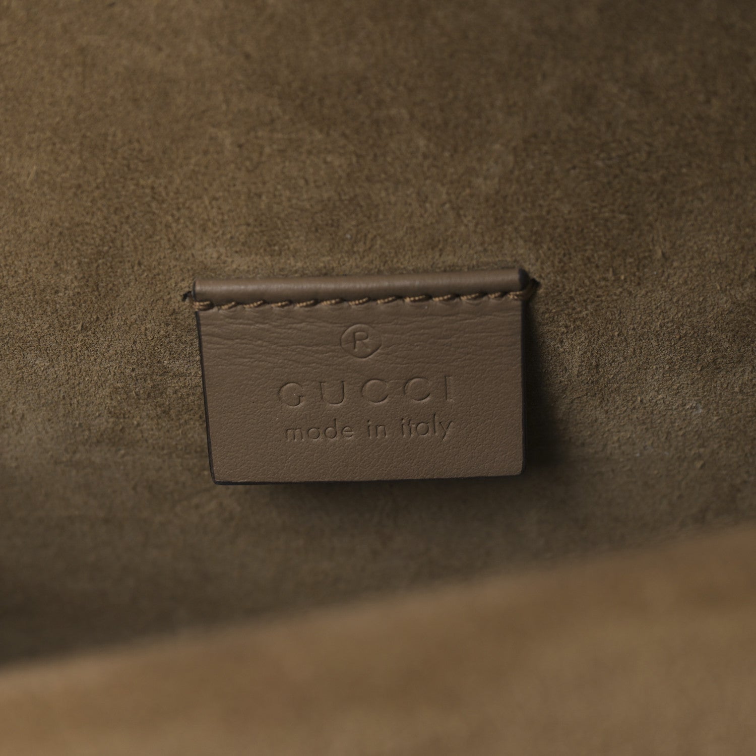 Gucci GG Supreme Monogram Suede Crystal Small Dionysus Shoulder Bag Beige Ebony Taupe 6 of 9