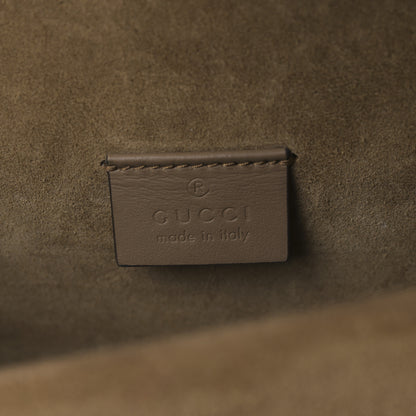 Gucci GG Supreme Monogram Suede Crystal Small Dionysus Shoulder Bag Beige Ebony Taupe 6 of 9