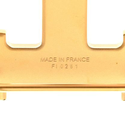 Hermes Polished 32mm H Belt Buckle Gold 4 of 4