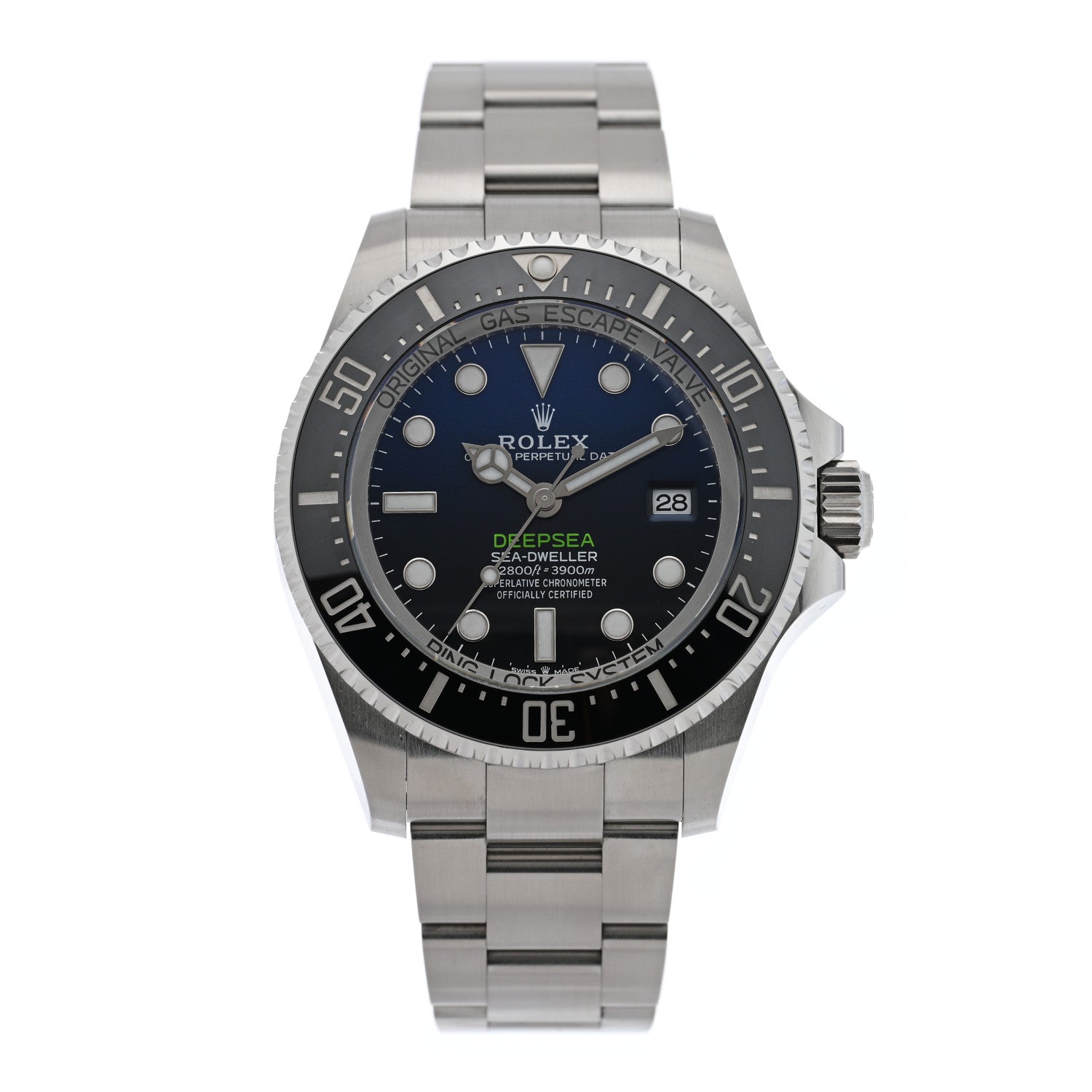 Rolex Stainless Steel 44mm Oyster Perpetual Date Sea-Dweller Deepsea James Cameron Watch Blue 136660 1 of 5