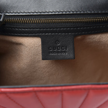 Gucci Calfskin Bamboo Trapuntata Queen Margaret Backpack Blue Agata Hibiscus Red Mystic White Sugar Pink 5 of 9