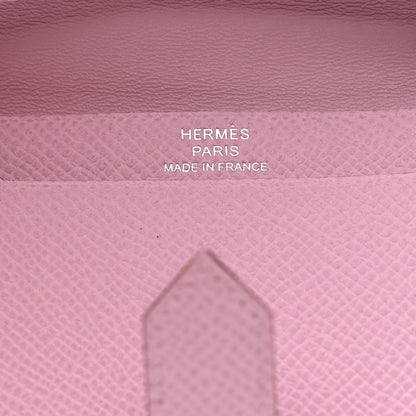 Hermes Epsom Bearn Card Holder Wallet Mauve Sylvestre 6 of 8
