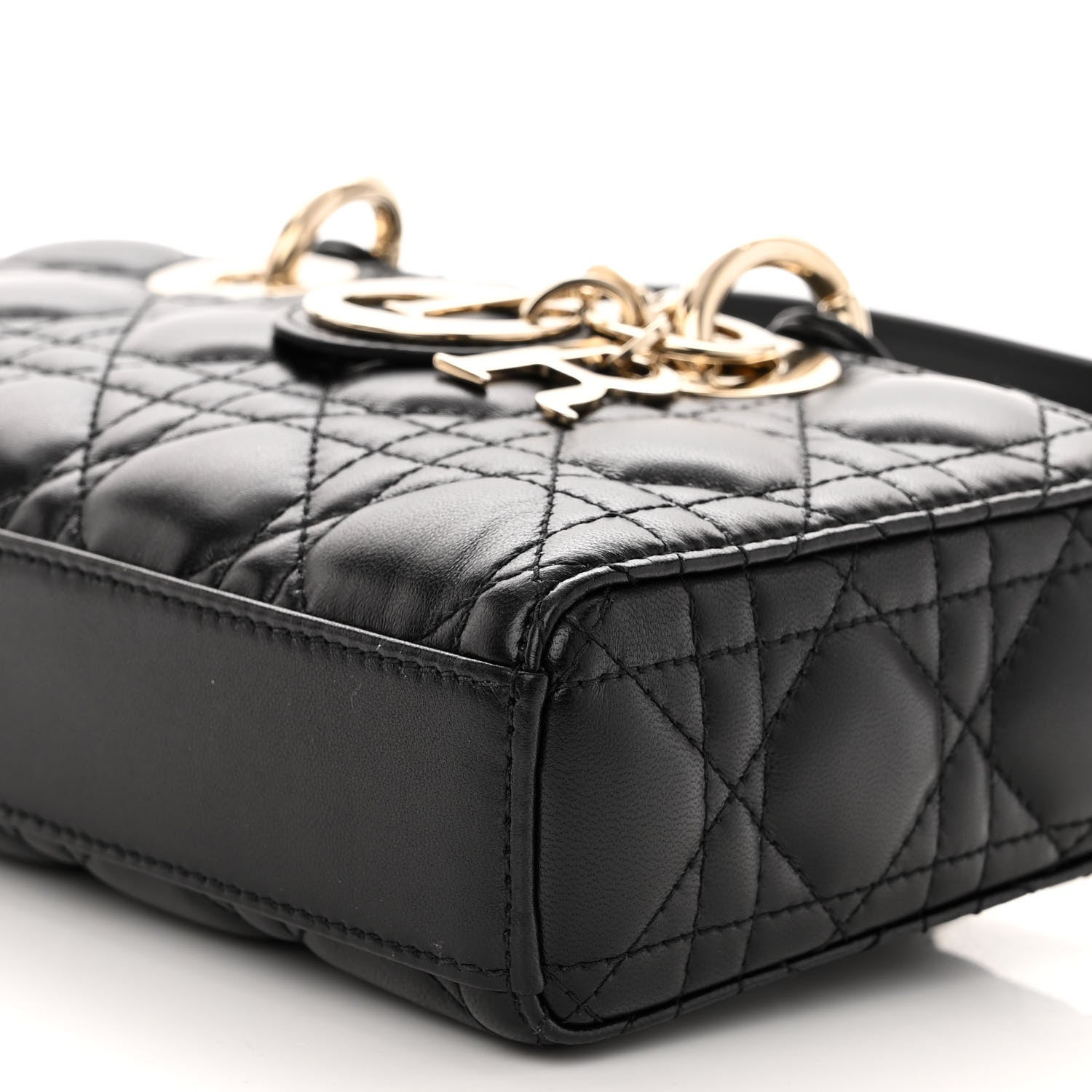 Christian Dior Lambskin Cannage Small Lady D-Joy Black 9 of 9
