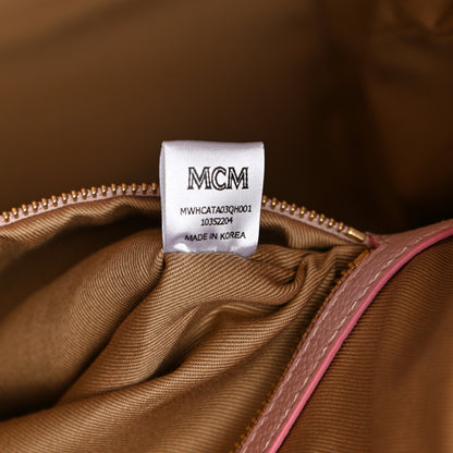 MCM Visetos Medium Aren Hobo Powder Pink 7 of 10