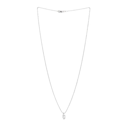 Anita Ko 18K White Gold Diamond Small Leaf Pendant Necklace 3 of 5