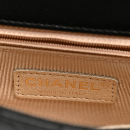 Chanel Lambskin Quilted Large Pearl Chain Flap Bag Black 6 of 10