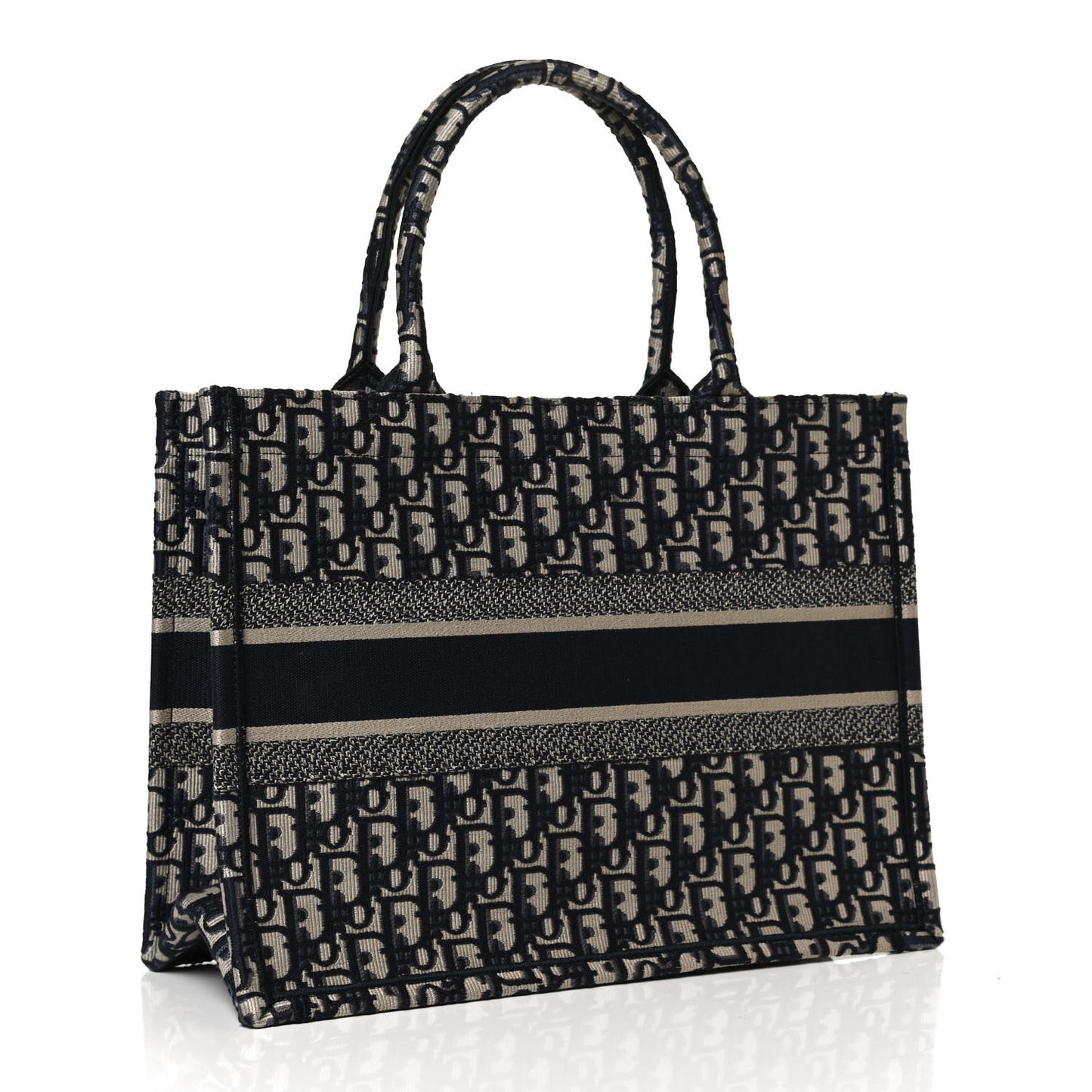Oblique Medium Book Tote Blue Multicolor