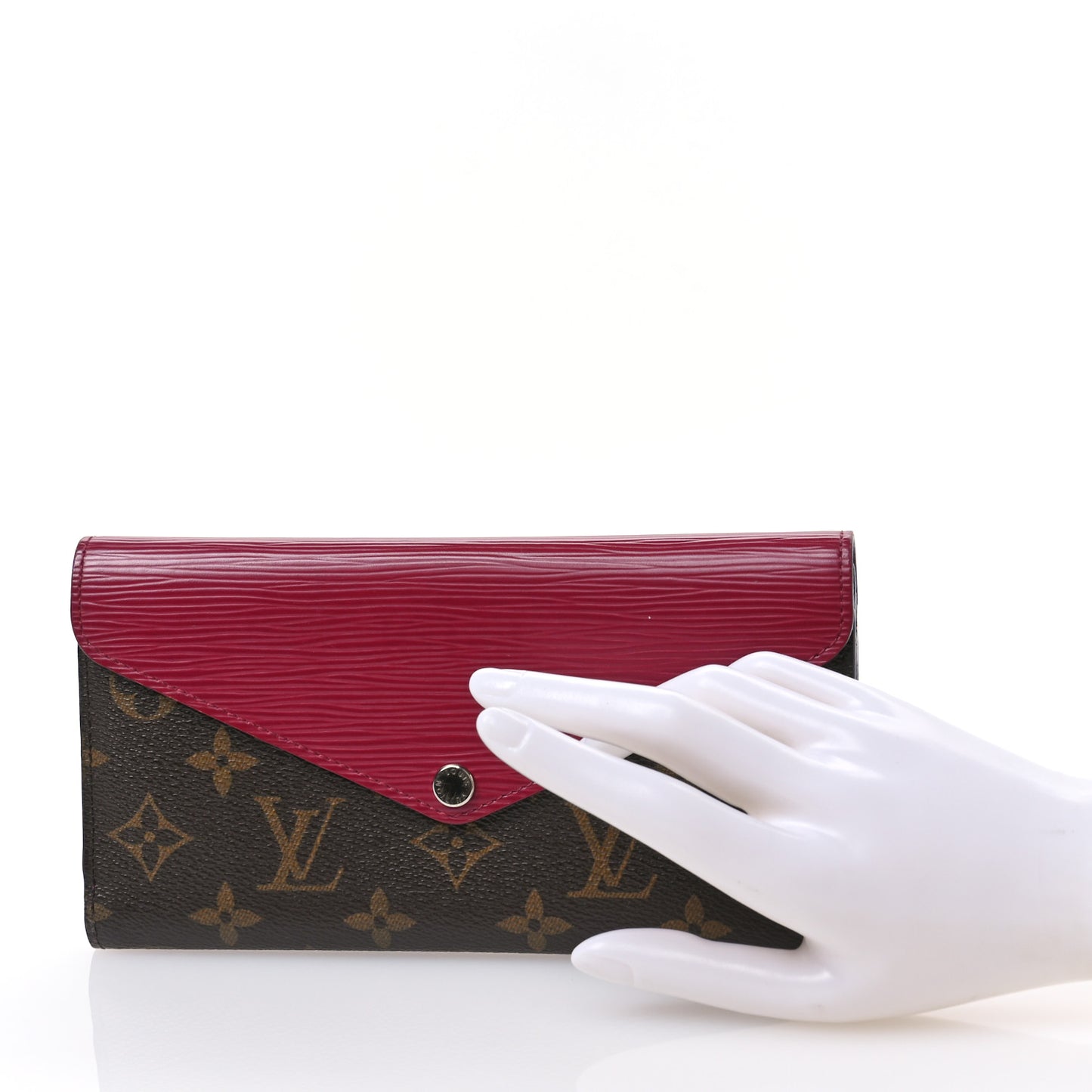 Monogram Epi Marie-Lou Long Wallet Fuchsia