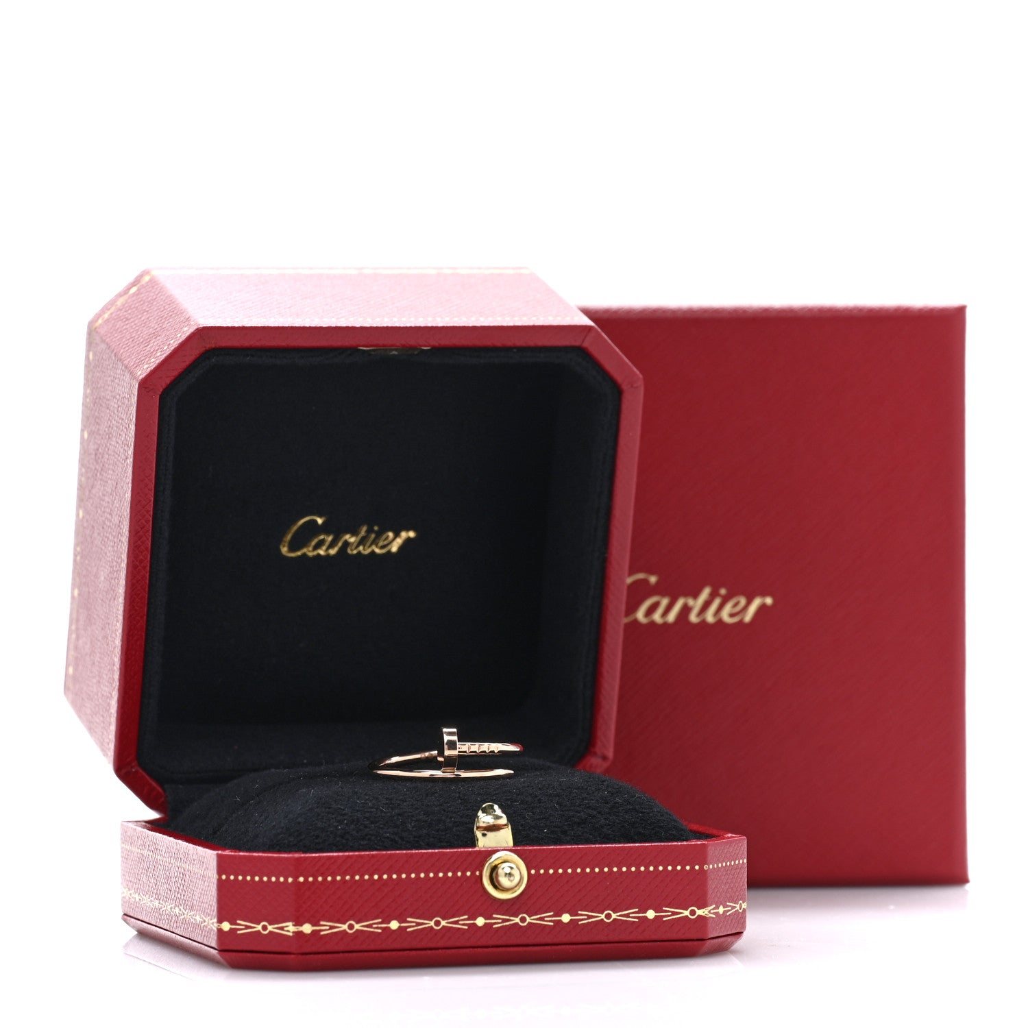 Cartier 18K Pink Gold Small Juste Un Clou Ring 54 7 5 of 5