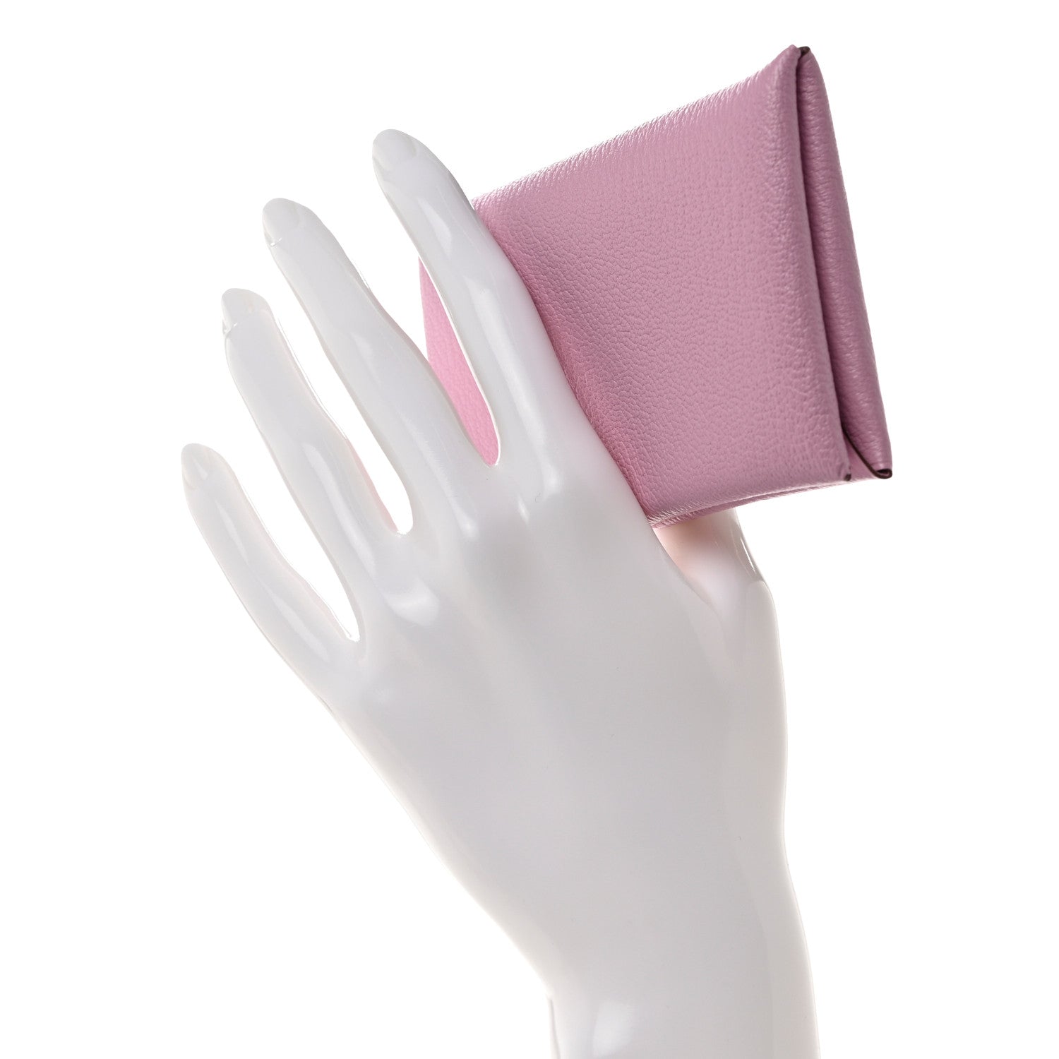 Hermes Chevre Mysore Calvi Card Case Mauve Sylvestre 2 of 8