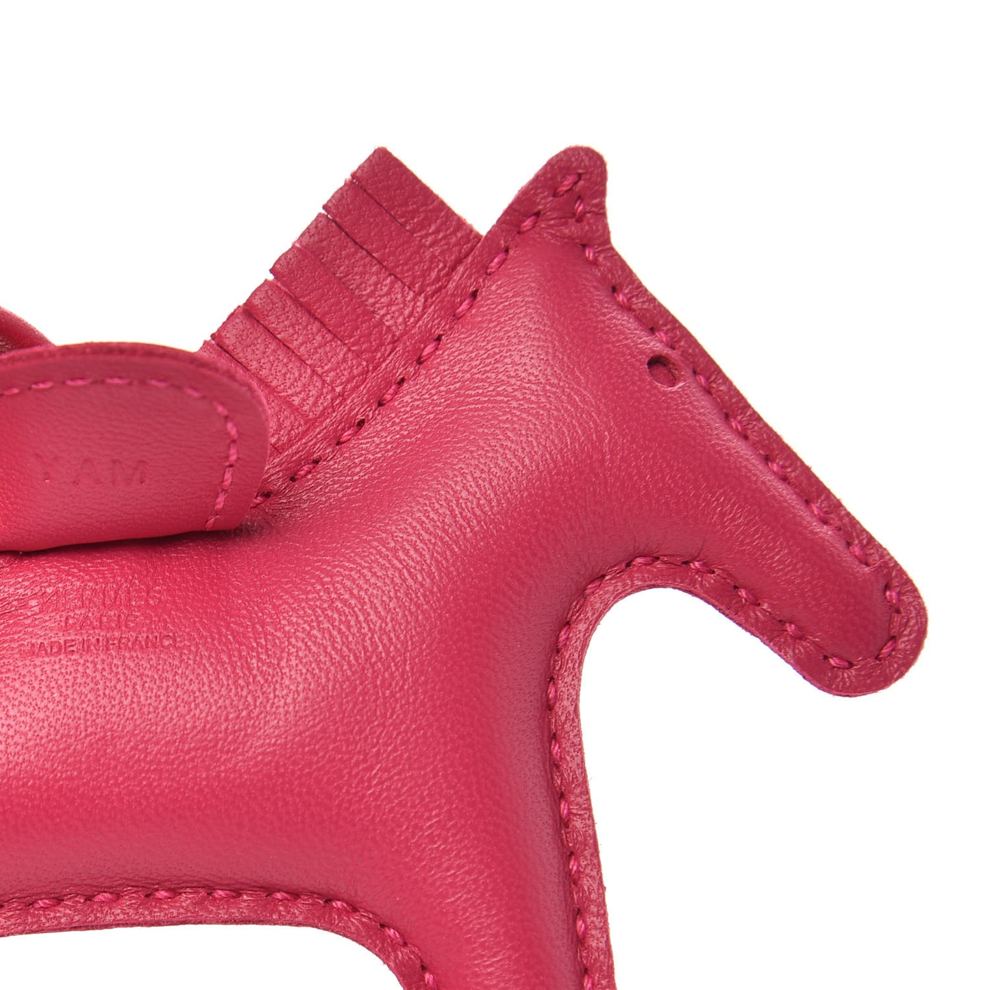 Milo Lambskin Grigri Rodeo Horse Bag Charm PM Rose Mexico