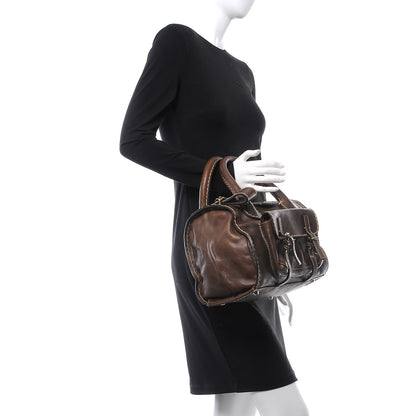 Chloe Calfskin Small Edith Satchel Brown 2 of 8