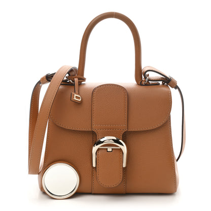 Delvaux Grained Calfskin Mini Brillant Satchel Natural 1 of 10