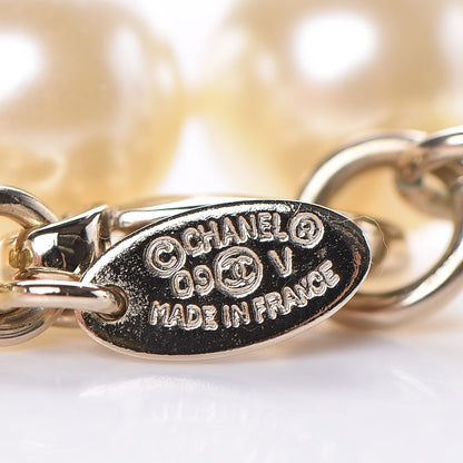Chanel Graduated Pearl CC Long Necklace Gold 4 of 6