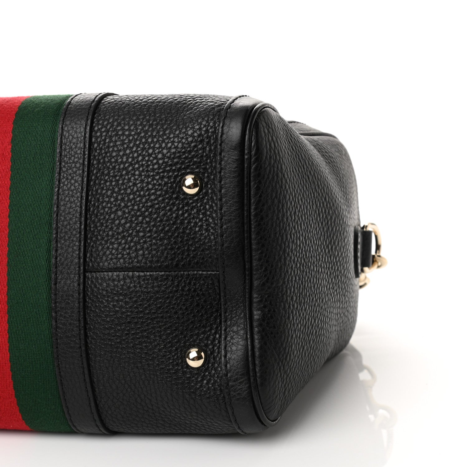 Gucci Calfskin Vintage Web Medium Boston Black 10 of 10