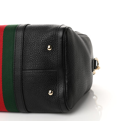 Gucci Calfskin Vintage Web Medium Boston Black 10 of 10