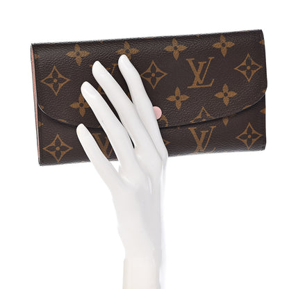 Louis Vuitton Monogram Emilie Wallet Rose Ballerine 2 of 6