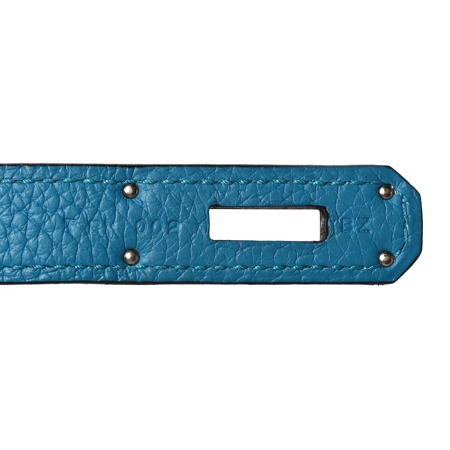 Hermes Taurillon Clemence Jypsiere 28 Turquoise 6 of 10