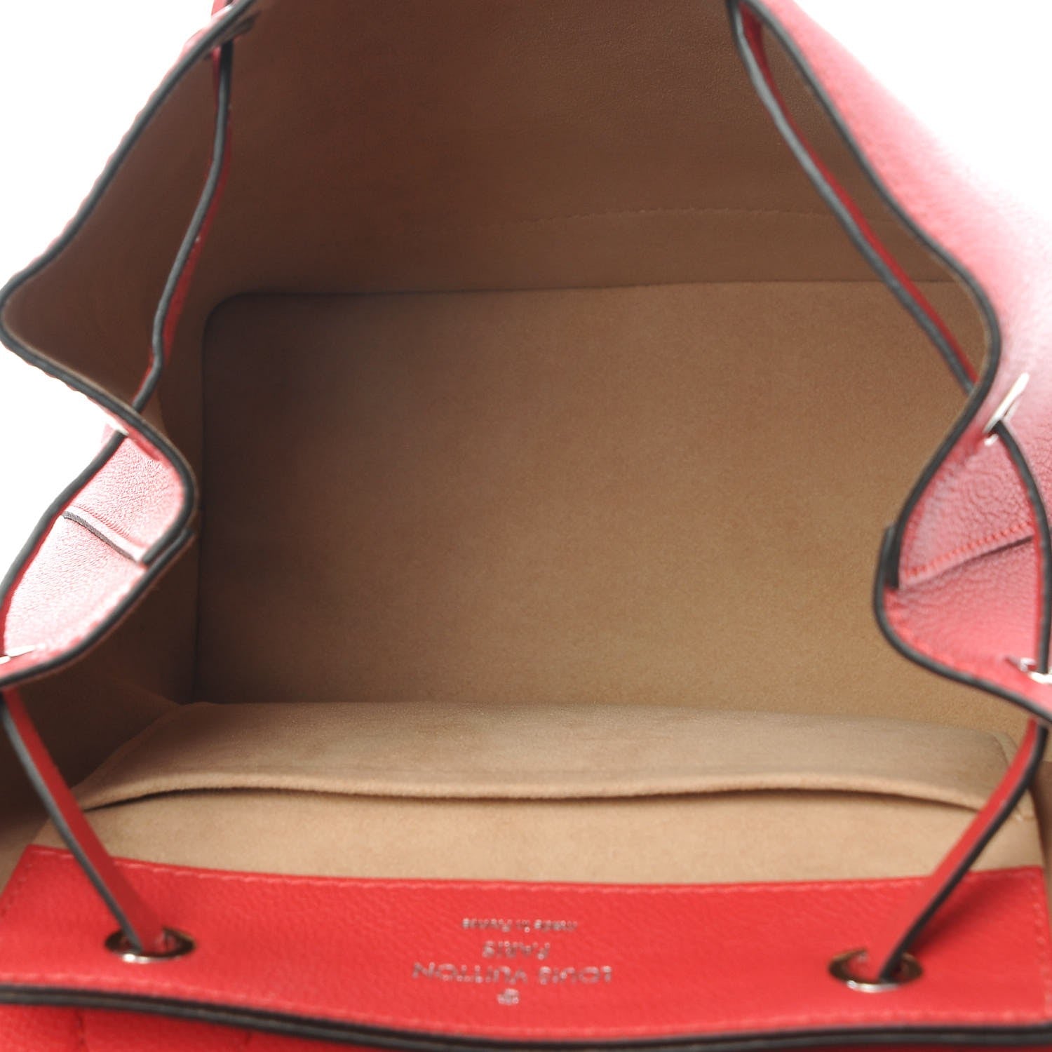 Louis Vuitton Soft Calfskin Lockme Backpack Poppy 5 of 7