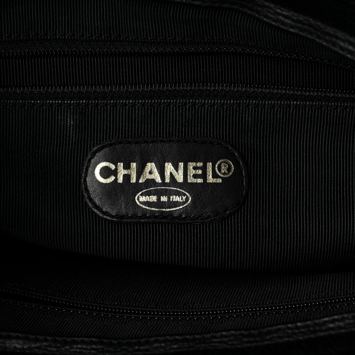 Chanel Caviar Triple CC Shoulder Bag Black 6 of 10