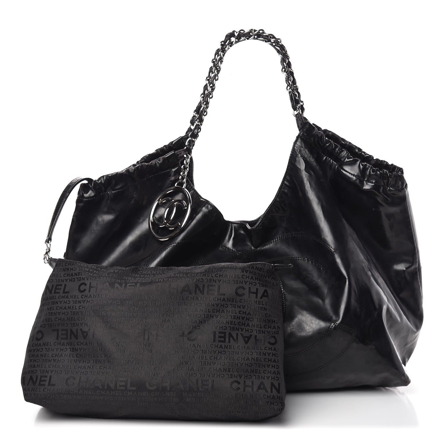 Chanel Vinyl XL Coco Cabas Black 1 of 22