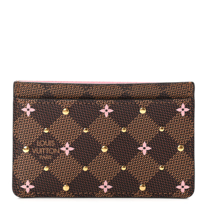 Louis Vuitton Damier Ebene Studded Card Holder 1 of 7