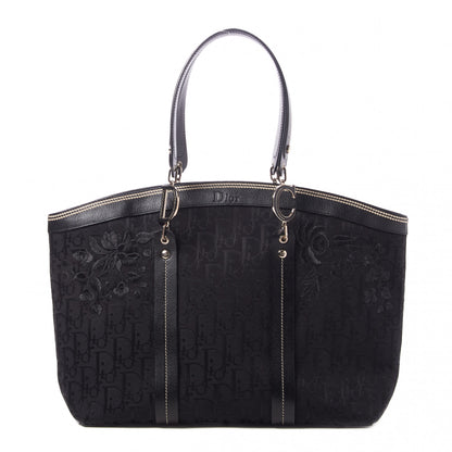 Christian Dior Monogram Vintage Flowers Dome Bag Black 1 of 9