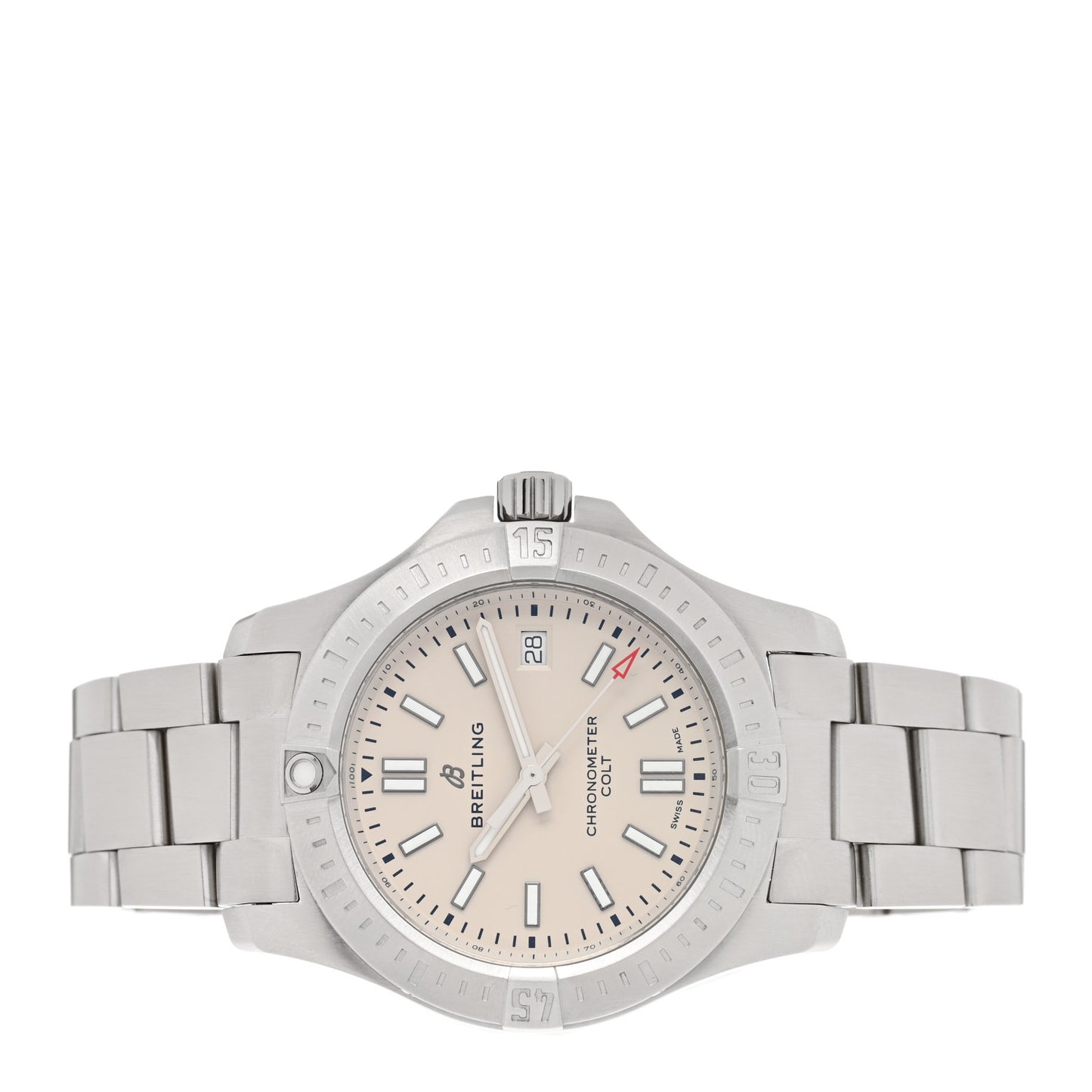 Stainless Steel 41mm Chronomat Colt Automatic Watch Silver A17313101G1A1