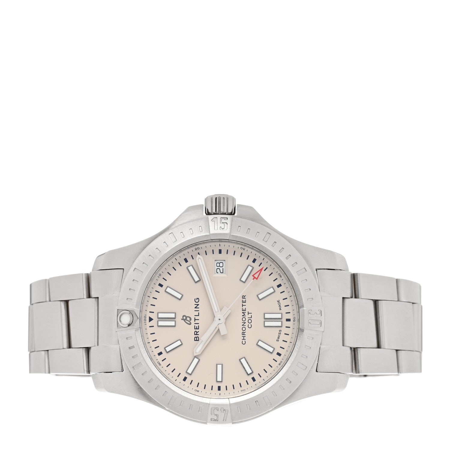 Breitling Stainless Steel 41mm Chronomat Colt Automatic Watch Silver A17313101G1A1 2 of 4